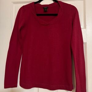 Ann Taylor Burgundy Knit Top